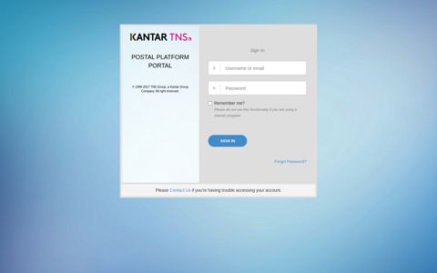 TNS Postal Portal - Kantar