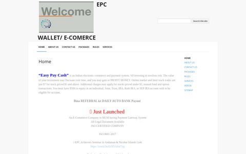 EPC WALLET/ E-COMERCE - Google Sites
