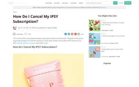 How Do I Cancel My IPSY Subscription? | MSA