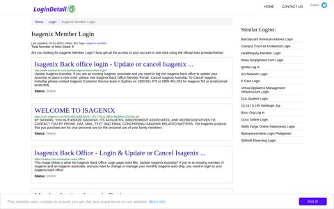 Isagenix Member Login Isagenix Back office login - Update or ...