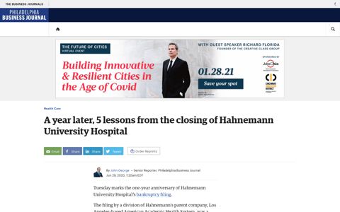 5 lessons learned following the closing of Hahnemann ...