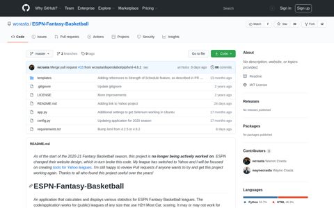 wcrasta/ESPN-Fantasy-Basketball - GitHub