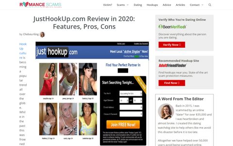 JustHookUp.com Review in 2020: Features, Pros, Cons ...