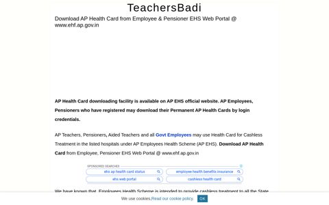 Download AP Health Card from Employee & Pensioner EHS ...