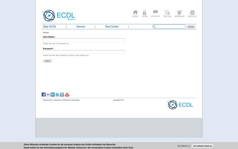 User account | ECDL Website - Über ECDL