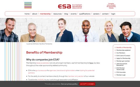 ESA | Benefits of ESA Membership – European Sponsorship ...