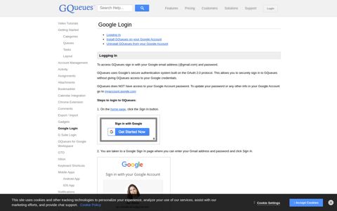 Google Login | GQueues