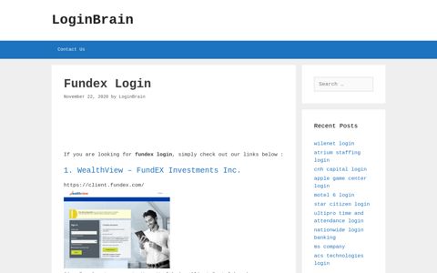fundex login - LoginBrain