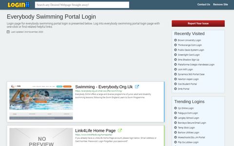 Everybody Swimming Portal Login - Loginii.com