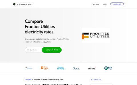 Frontier Utilities Rates, Plans, & Reviews - EnergyBot