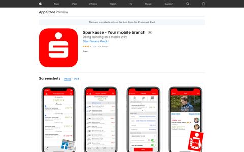 ‎Sparkasse - Your mobile branch on the App Store