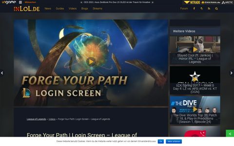 Forge Your Path | Login Screen - League of Legends - LoL ...