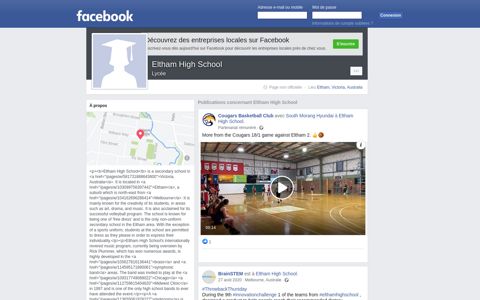 Eltham High School - Facebook