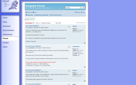 can't access 192.168.1.1 - Gargoyle Forum