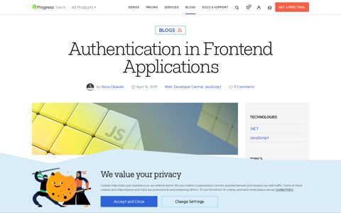 Authentication in Frontend Applications - Telerik
