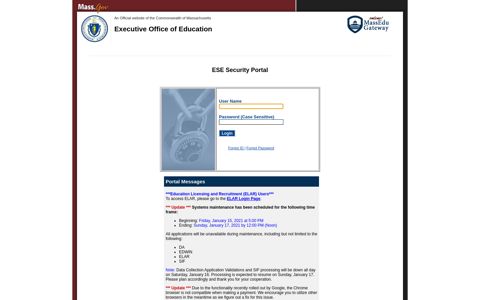 ESE Security Portal