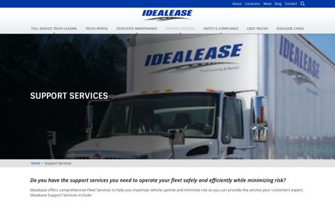 Support Services | Idealease, Inc.