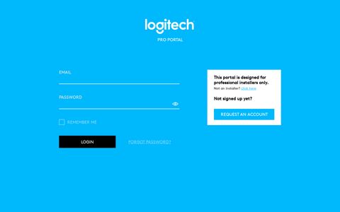 Logitech Harmony Pro Installer Portal