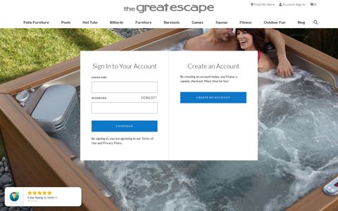 Account Sign In - The Great Escape