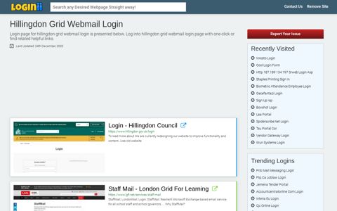 Hillingdon Grid Webmail Login