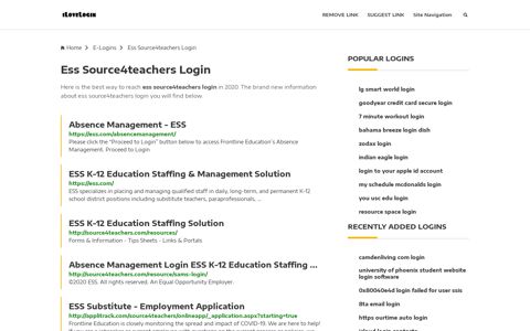 Ess Source4teachers Login ❤️ One Click Access - iLoveLogin
