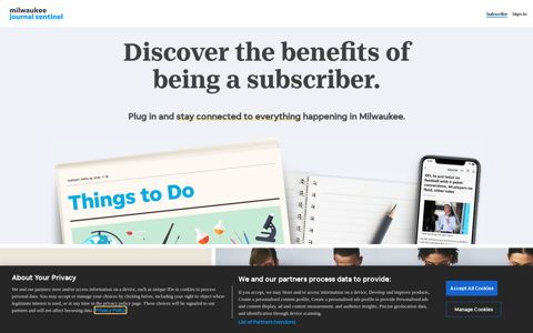 Discover the benefits of being a subscriber. - Milwaukee ...