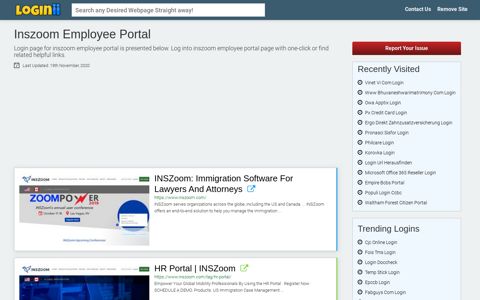 Inszoom Employee Portal - Loginii.com