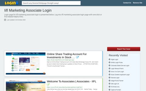 Iifl Marketing Associate Login - Loginii.com