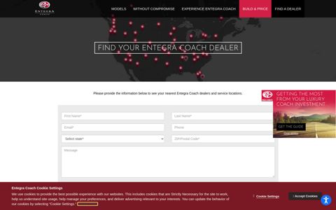 Find a Luxury RV Dealership | Entegra Coach