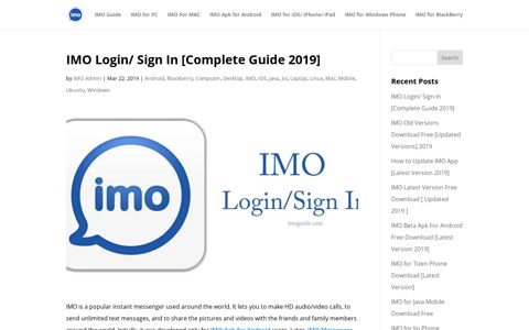IMO Login/ Sign In [Complete Guide 2019] - IMO Guide