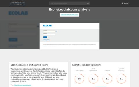 Econet Ecolab. Ecolab | Login - FreeTemplateSpot
