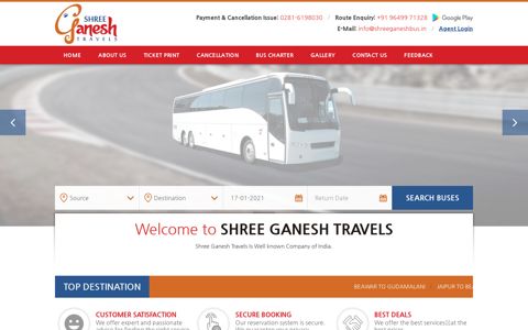 Online Bus Ticket Booking Offers, Bus Tickets | Ganesh Travels