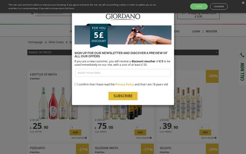 research results - Giordano Wines