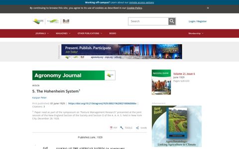 5. The Hohenheim System1 | Agronomy Journal - ACSESS - Wiley