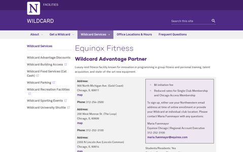 Equinox Fitness: Wildcard - Northwestern University