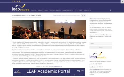 Introducing the LEAP Academic Portal | Computational Fluid ...