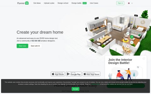 Free 3D Home Planner | Design a House Online: Planner5D