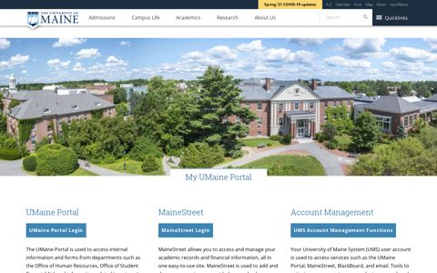 myUMaine Portal - The University of Maine - University of Maine