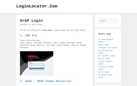 Hr&P Login - LoginLocator.Com
