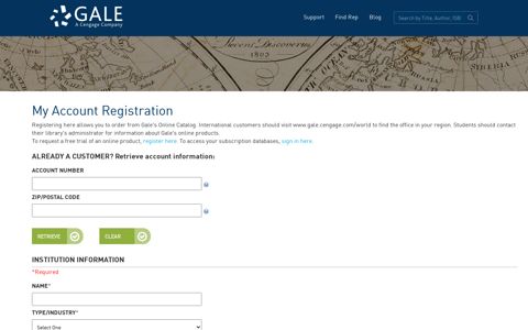 Register - Gale - Cengage