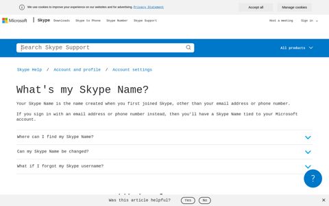 What's my Skype Name? | Skype Support
