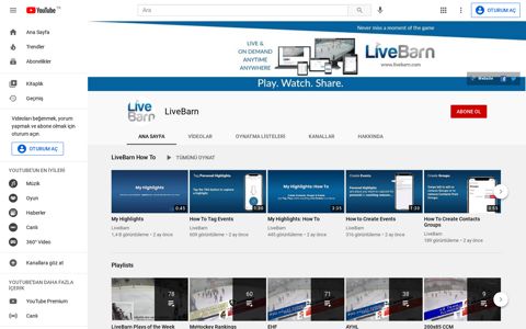 LiveBarn - YouTube