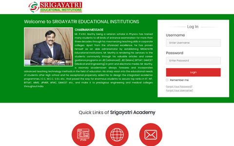 Srigayatri Academy Portal