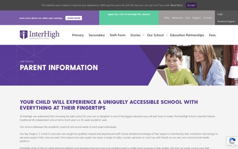 Parent Information | InterHigh Online School