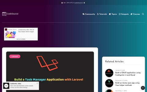 Building a Laravel CRUD Application with Authentication
