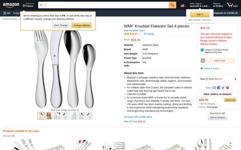 WMF Knuddel Flatware Set 4 pieces: Toys And ... - Amazon.com