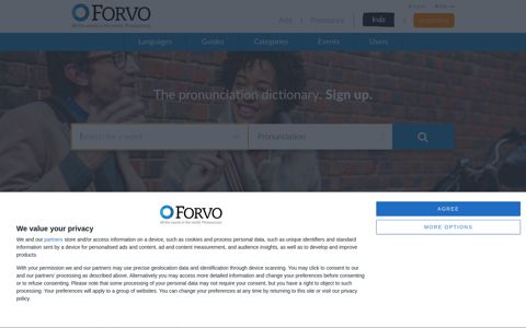 Forvo: the pronunciation dictionary. All the words in the world ...