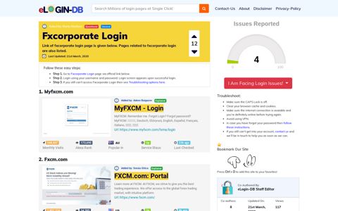 Fxcorporate Login - A database full of login pages from all ...