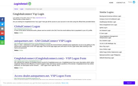 Gmglobalconnect Vsp Login GlobalConnect Logon - https ...