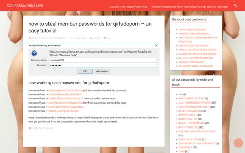 how to steal member passwords for girlsdoporn – an easy ...